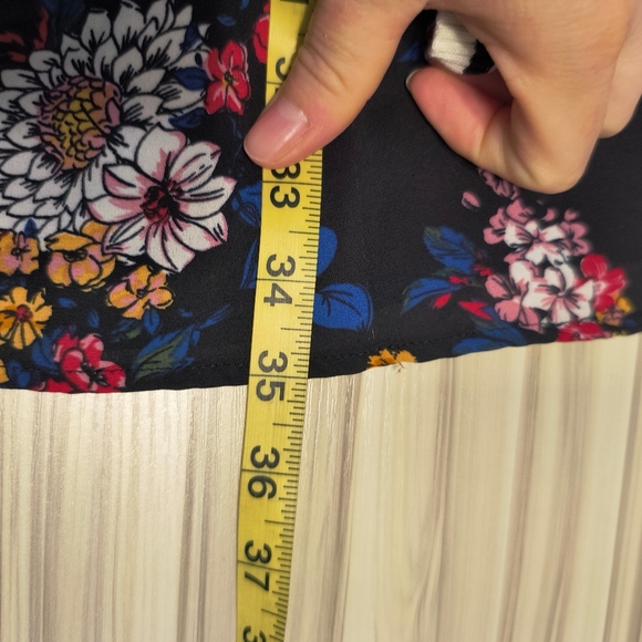 Y2K JUNIORS TAYLOR & SAGE FLORAL LONG SLEEVE DRESS MULTI-COLOR LINED XL - Picture 9 of 9